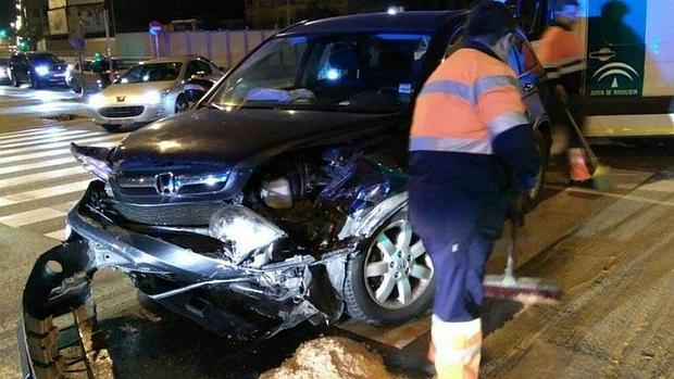 Uno de los vehículos implicados en el accidente