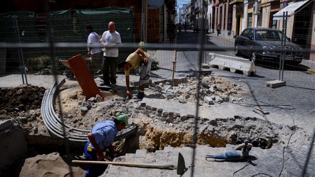 Obras anteriores en la calle Larga