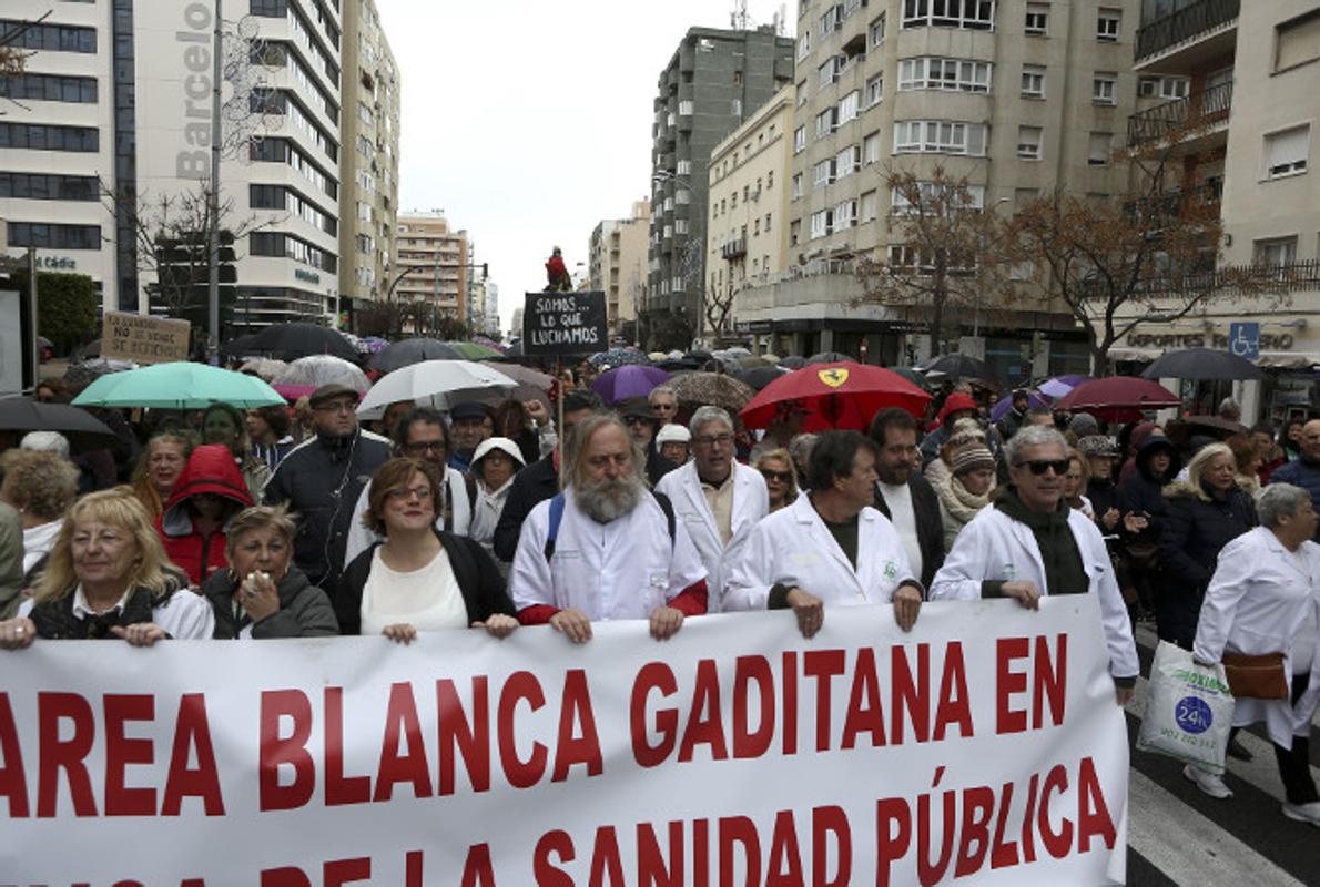 Manifestación de la Marea Blanca.