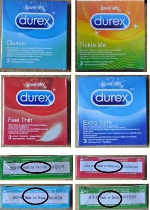 Alerta en España por la falsificación de preservativos «Durex» provenientes de Serbia