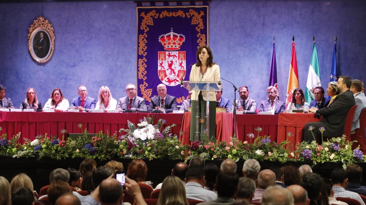 María Luisa Ceballos durante su intervención