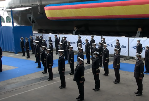 Dotación de quilla del nuevo submarino de la Armada Española