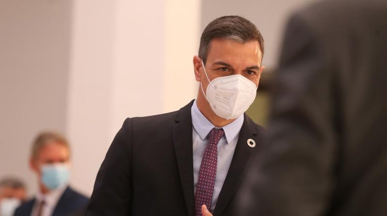 Pedro Sánchez, presidente del Gobierno, ayer en Guadalajara