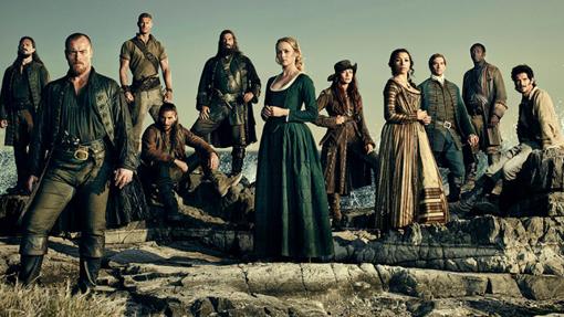 El reparto principal de Black Sails