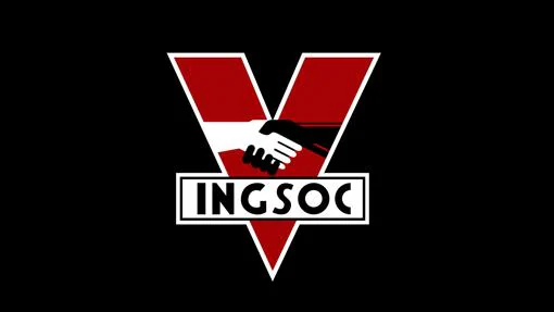 Bandera del partido INGSOC, el dominante en el universo distópico de '1984'.
