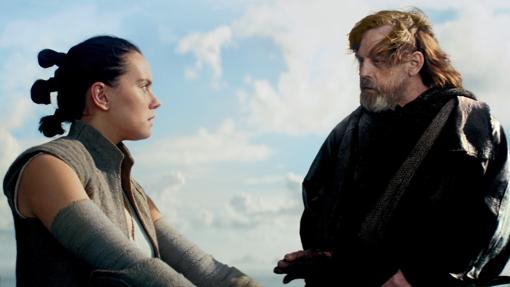 Rey y Luke Skywalker son los personajes principales de 'Star Wars: The Last Jedi'.