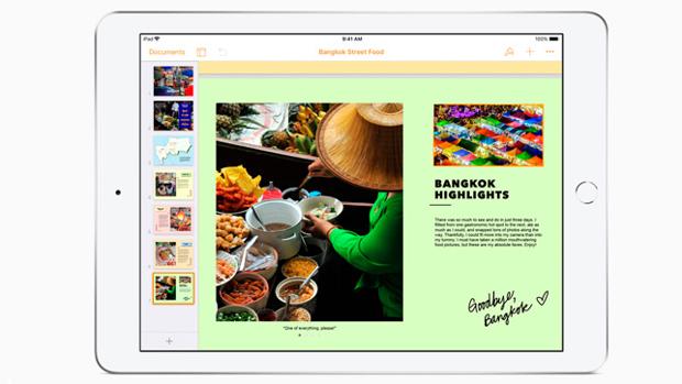 iWork se actualiza con compatibilidad con el Apple Pencil