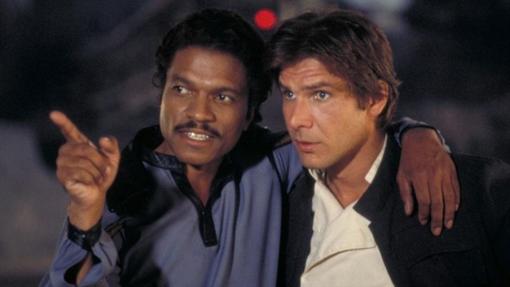 Billy Dee Williams y Harrison Ford en 'El Imperio contraataca'.