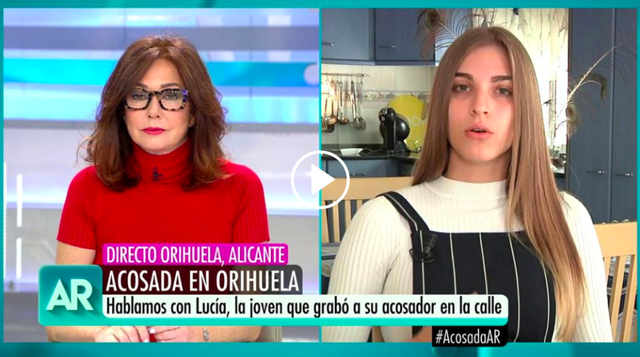 Lucía habló en directo con Ana Rosa Quintana.