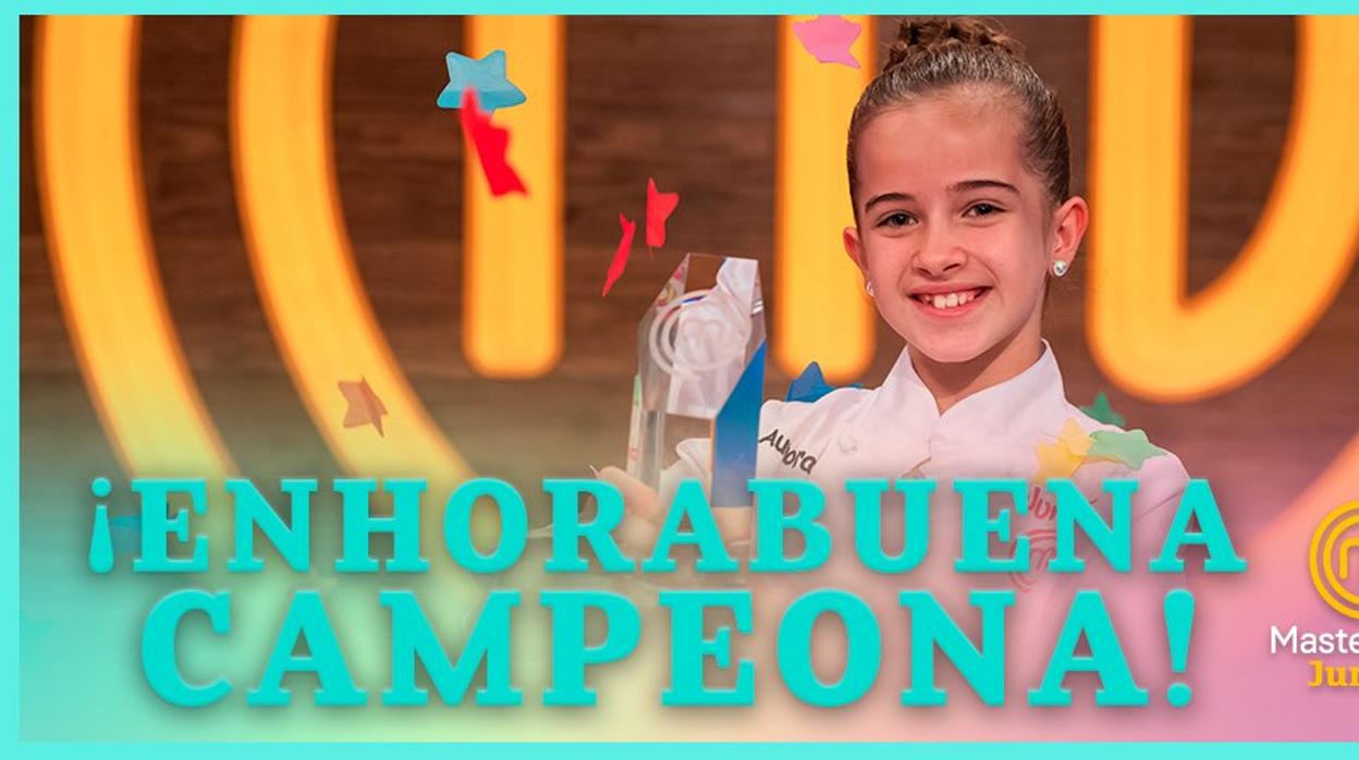 Aurora, ganadora de Masterchef Junior.