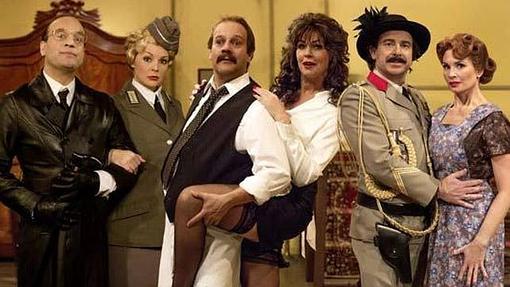 Algunos de los delirantes protagonistas de «Allo Allo»