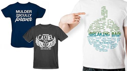 Camiseta de Expediente X, de Supernatural y de Breaking Bad