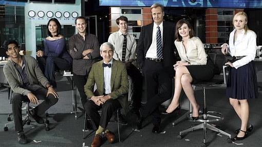 El reparto principal de «The Newsroom»