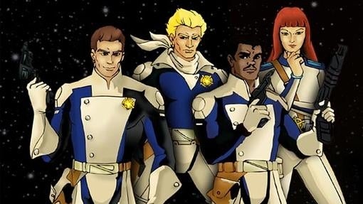 El cuarteto que componía a los Galaxy Rangers