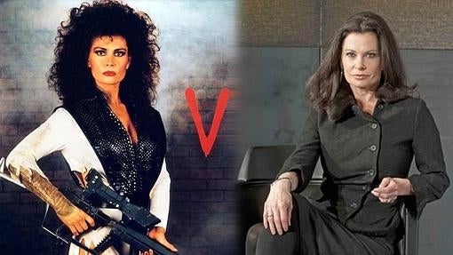 Jane Badler en los ochenta y en la actualidad