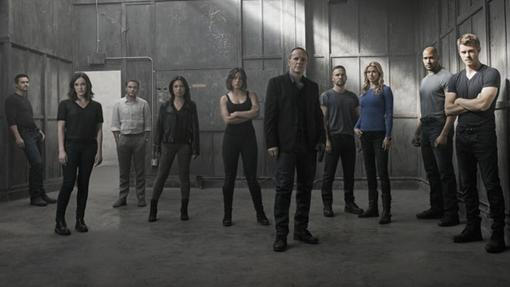 El equipo de Coulson al final de la tercera temporada