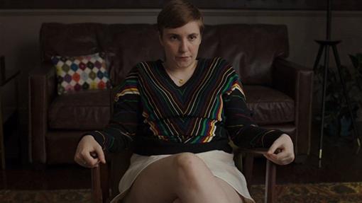 Lena Dunham , la prota de Girls imitando a Sharon StoneL