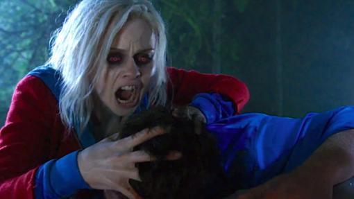 Liv de iZombie a punto de devorar un cerebro