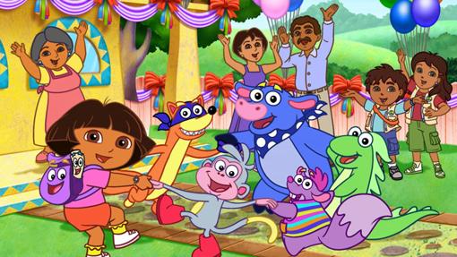 Dora, su familia y sus amigos