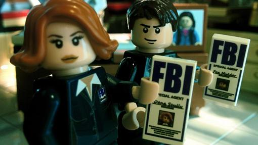 Mulder y Scully LEGO agentes del FBI