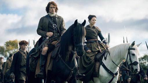 La pareja protagonista de Outlander