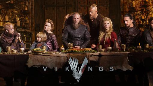 Algunos de los protagonistas de Vikingos