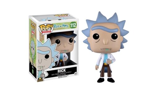 Funko Pop! de Rick, protagonista de la serie Rick &amp; Morty.