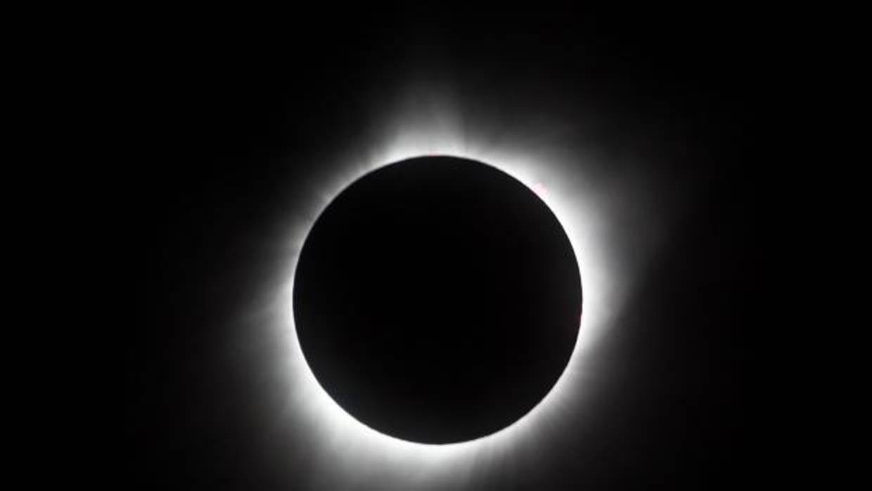 Vista del último eclipse, desde Kansas (Estados Unidos)