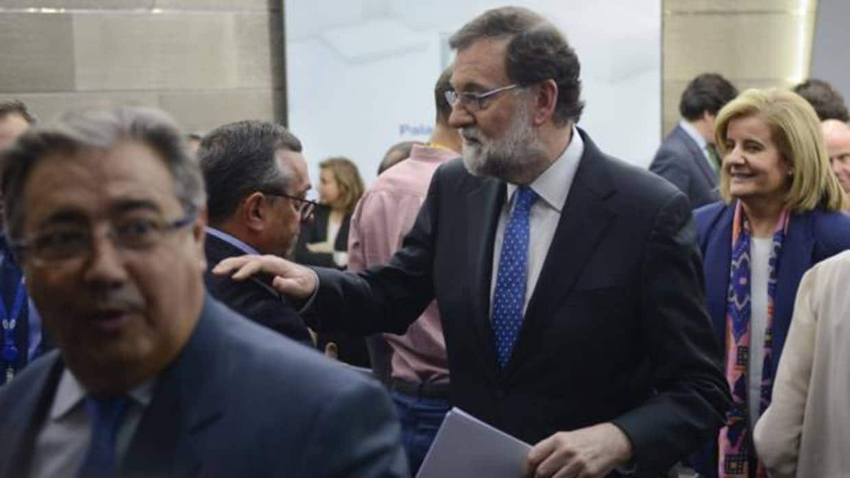 Rajoy, al término de su comparecencia sobre las elecciones catalanas