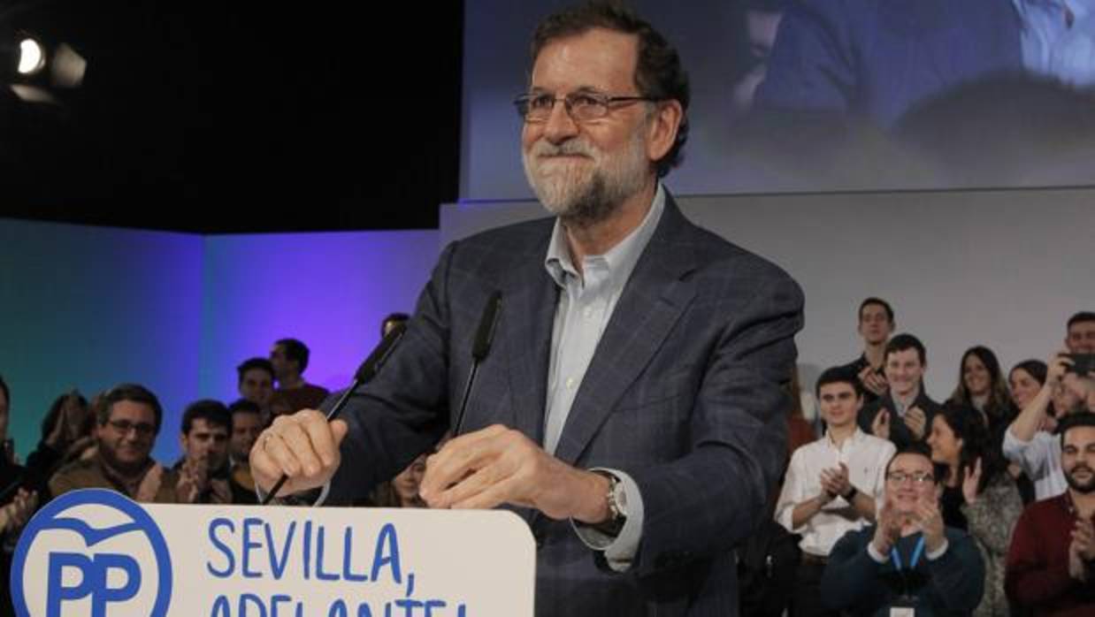 Mariano Rajoy, en la convención del PP de Sevilla del pasado sábado