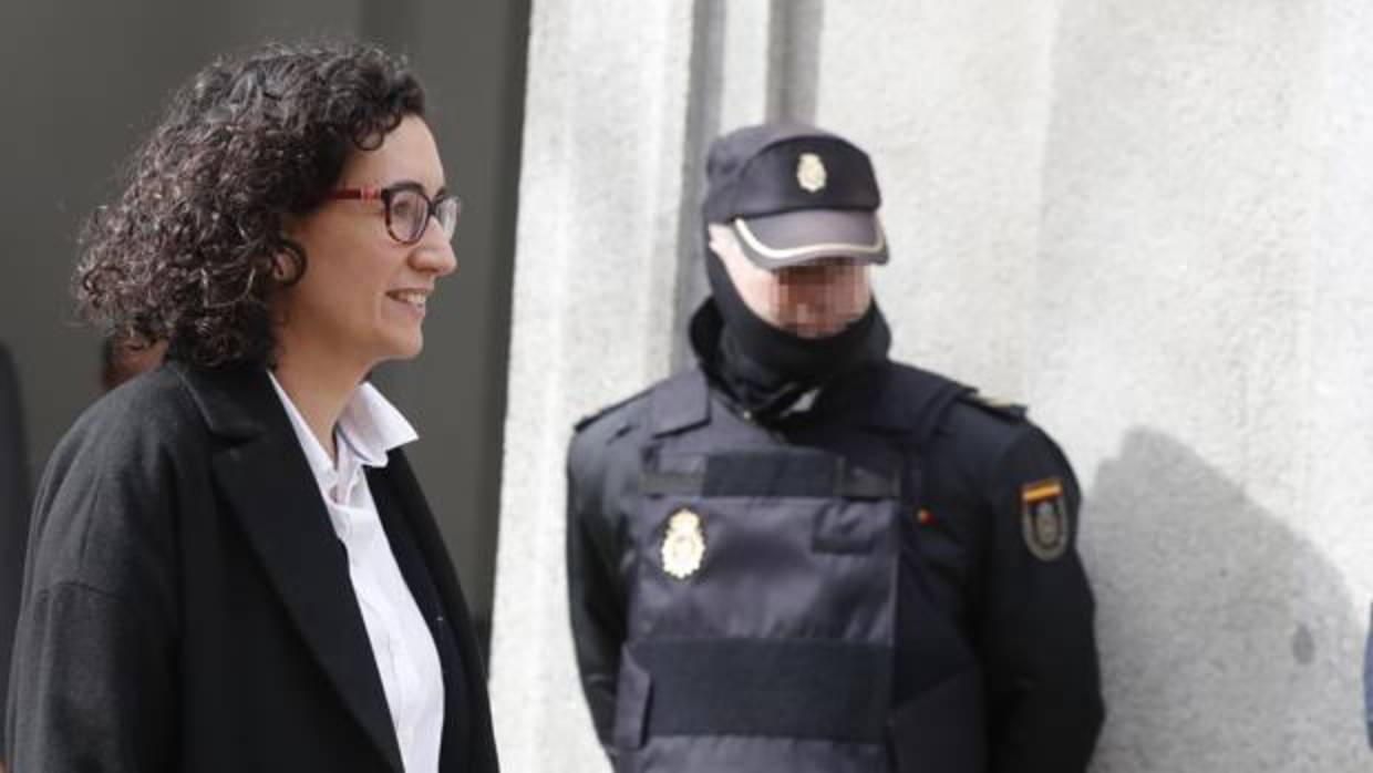 Marta Rovira, a su salida del Tribunal Supremo