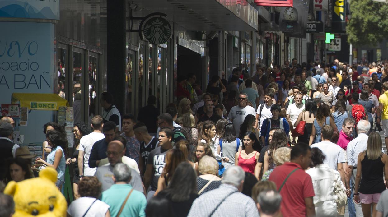 Imagen de archivo de la Puerta del Sol, Madrid, en el verano de 2015