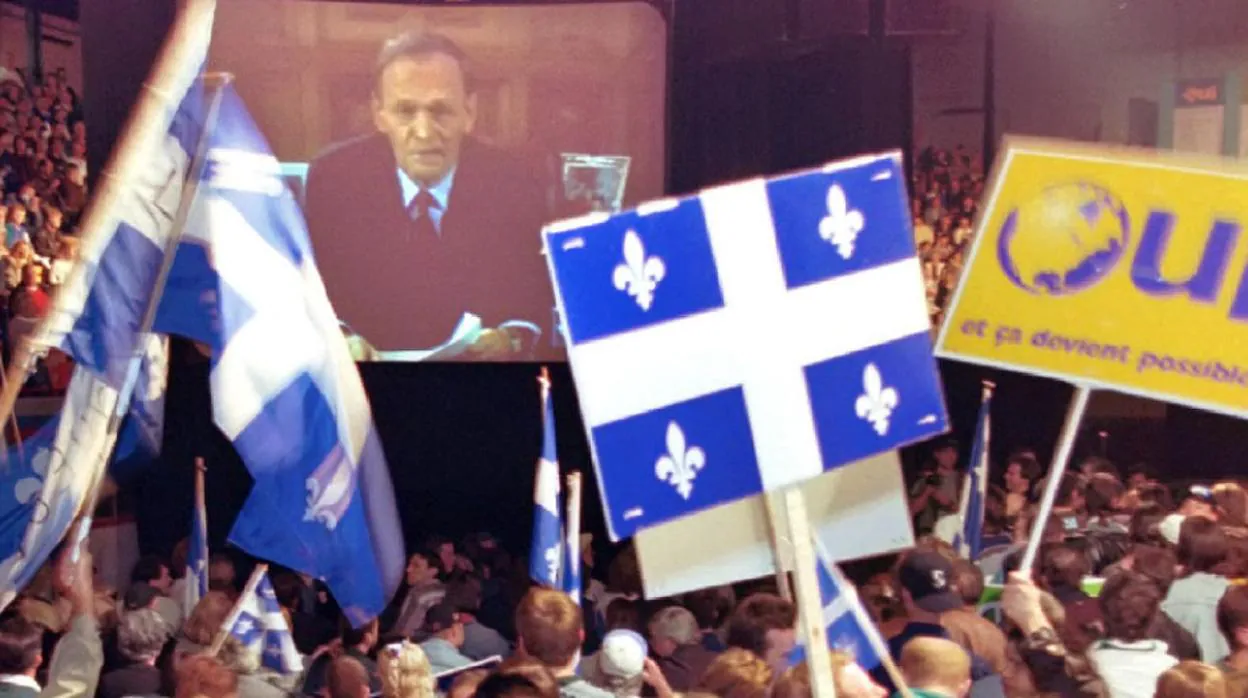 Separatistas de Quebec, en 1995