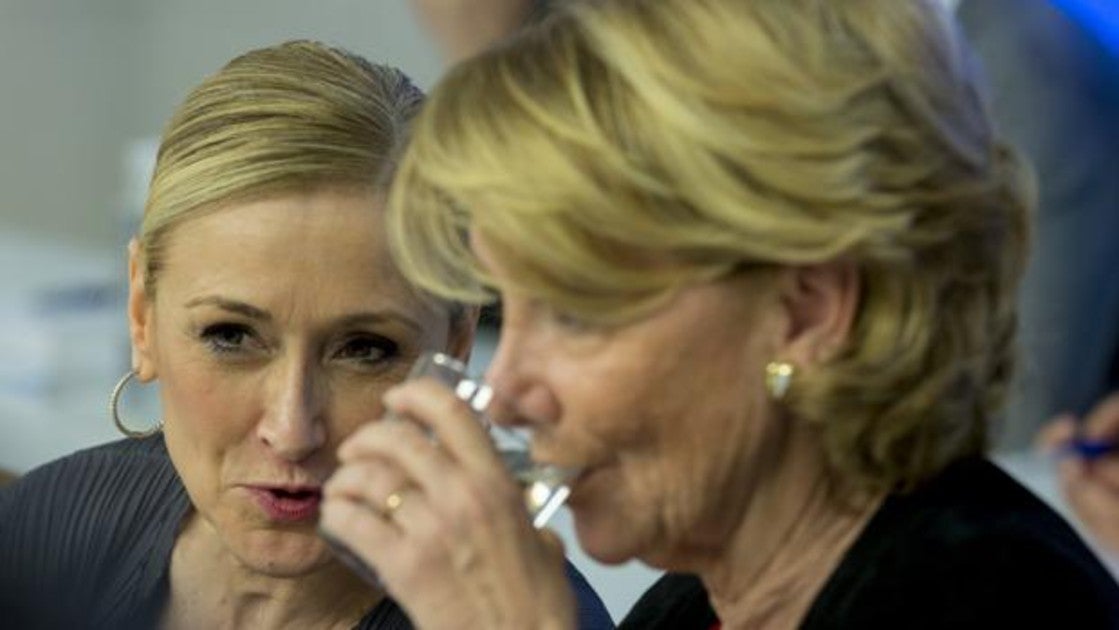 Cristina Cifuentes y Esperanza Aguirre