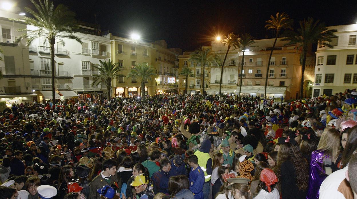 La Plaza de la Catedral, durante un sábado de Carnaval