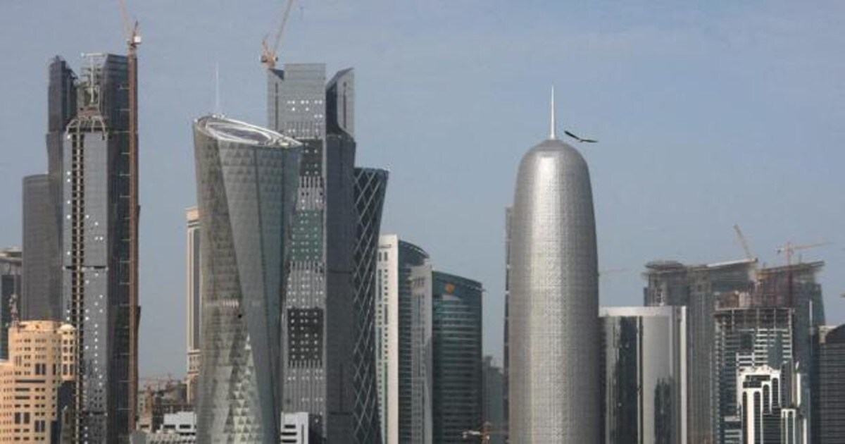 Vista de los rascacielos de Doha.