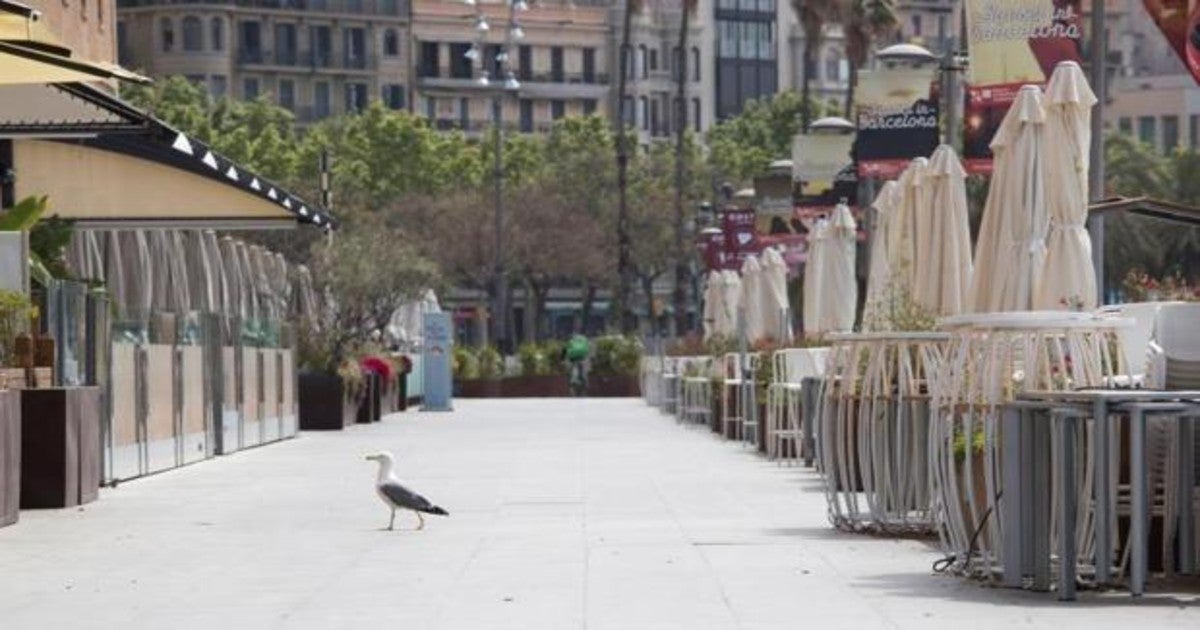 Barcelona durante el estado de alarma.