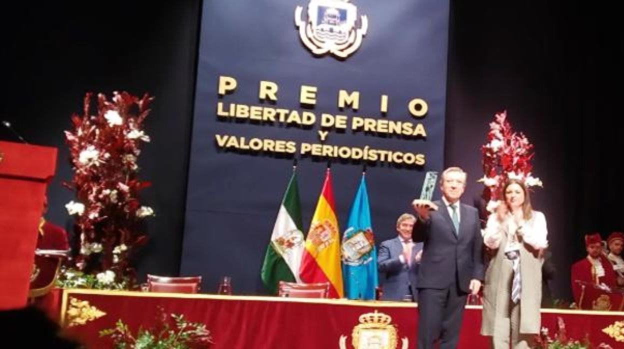 El periodista Iñaki Gabilondo recibe el IV Premio a la Libertad de Expresión en San Fernando