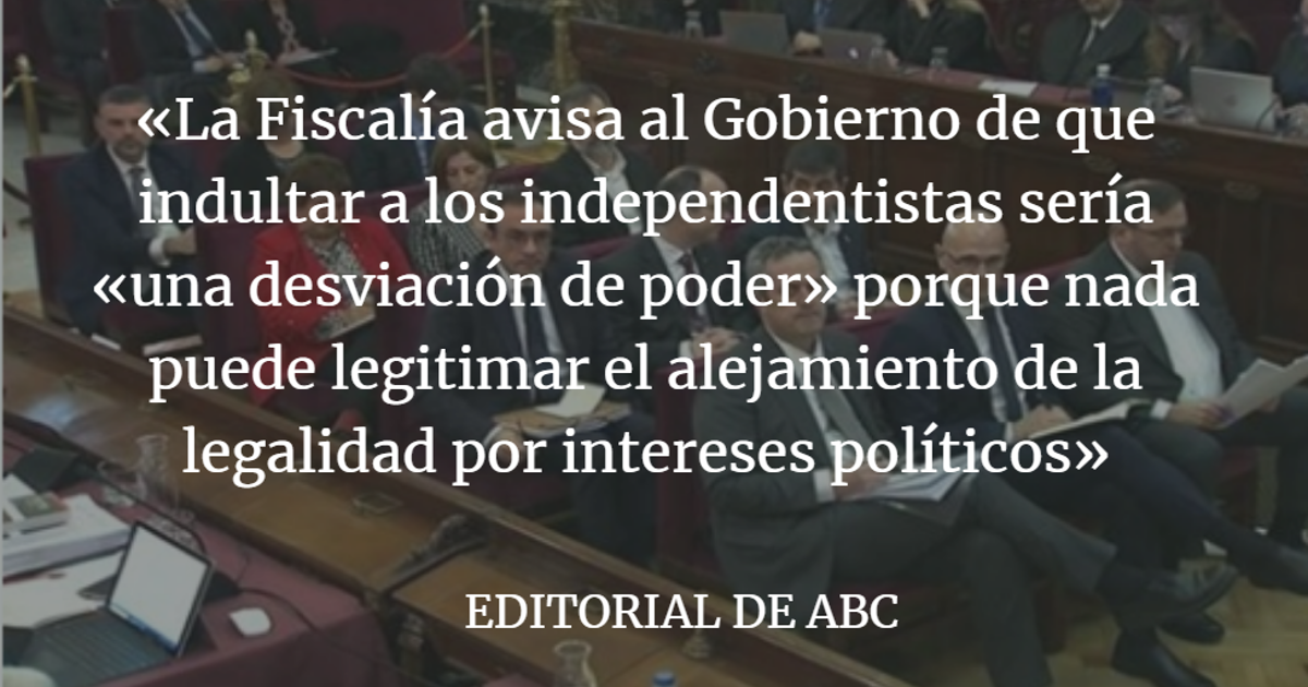 El separatismo no merece el indulto