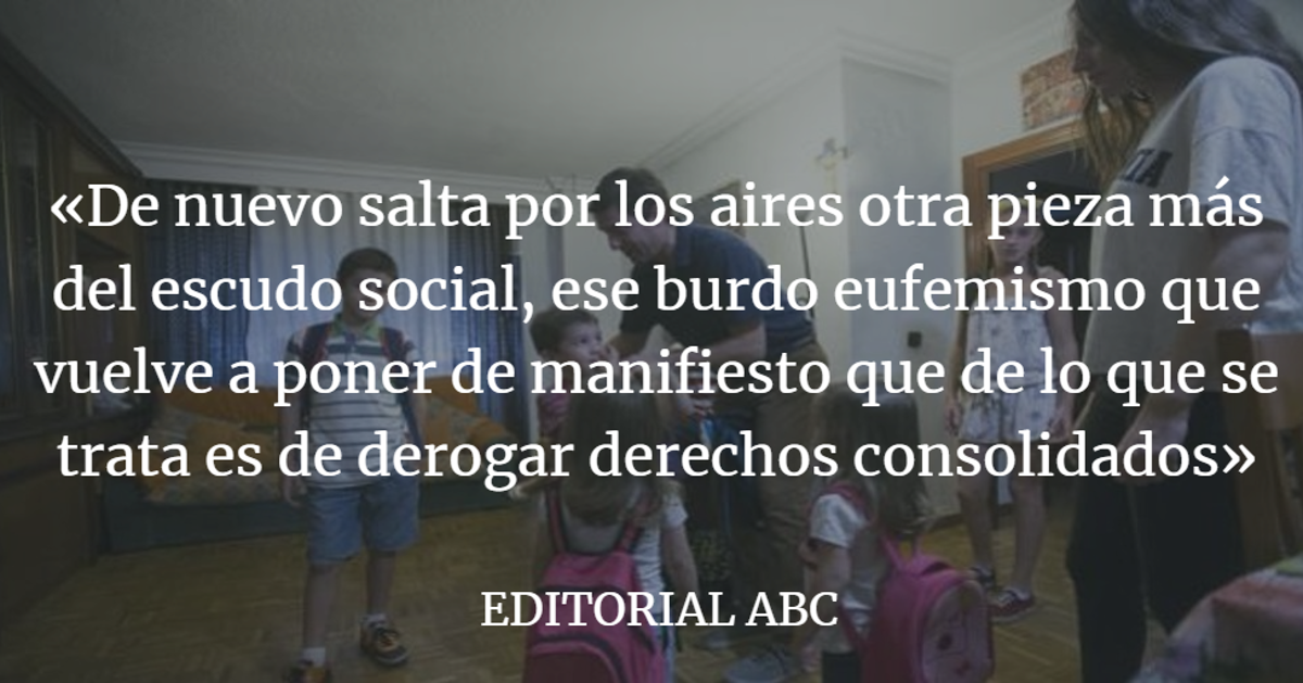 Castigo a las pensiones de las familias numerosas