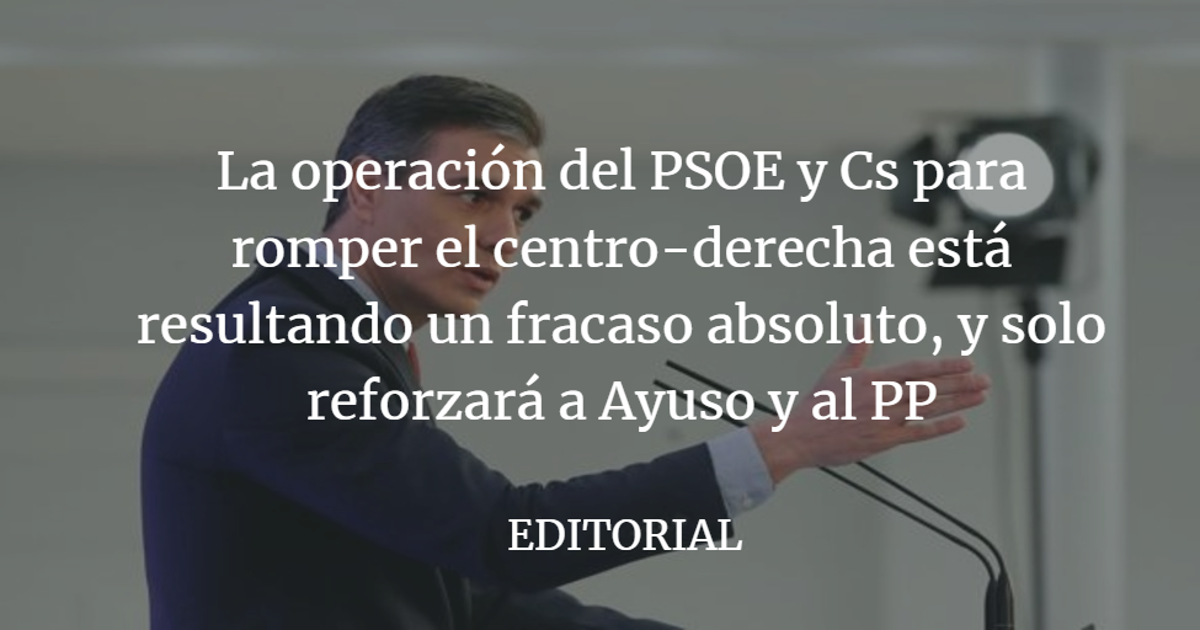 Editorial ABC: Plebiscito contra Sánchez