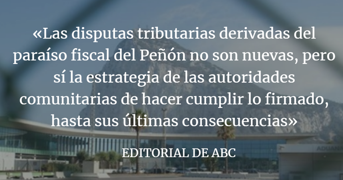 Editorial ABC: Tolerancia cero con las infracciones del Reino Unido