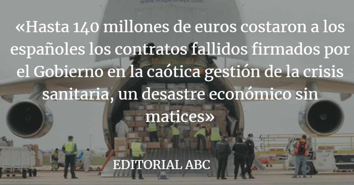 Editorial ABC: El dinero fallido de la pandemia