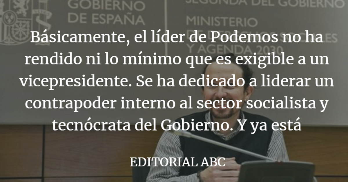 Editorial ABC: A qué se ha dedicado Iglesias