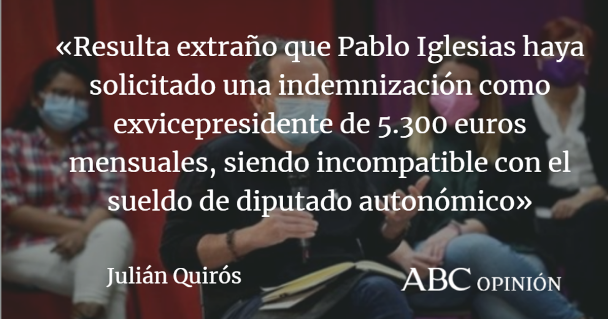 Julián Quirós: La paguita de Iglesias