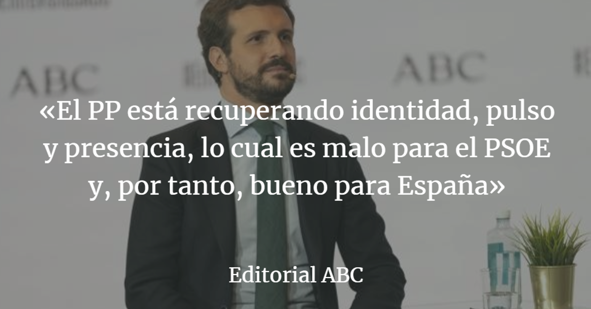 Editorial ABC: Casado se refuerza como alternativa a Sánchez