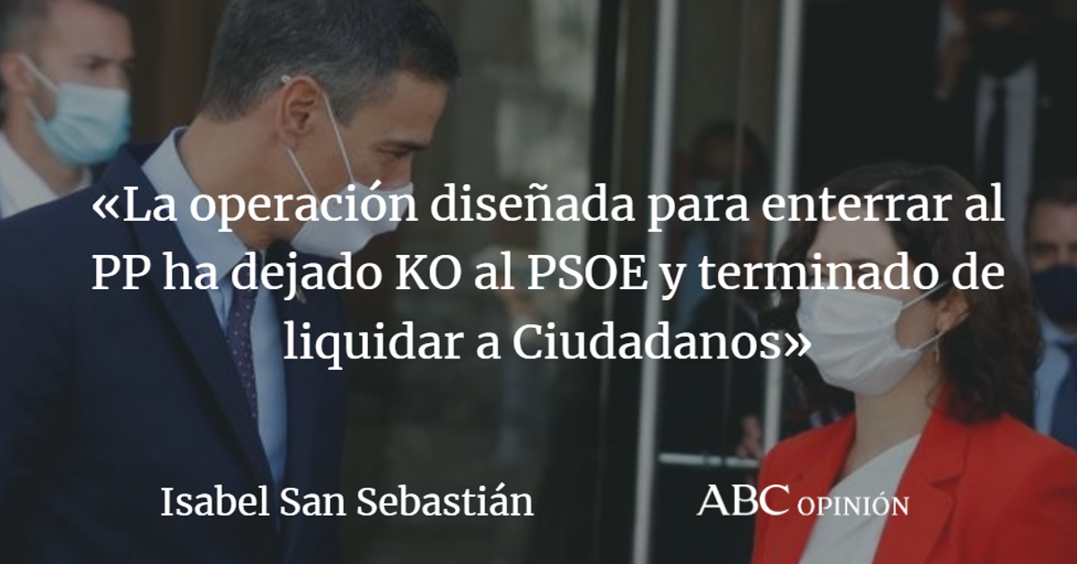 Isabel San Sebastián: Madrid cavará la tumba de Sánchez