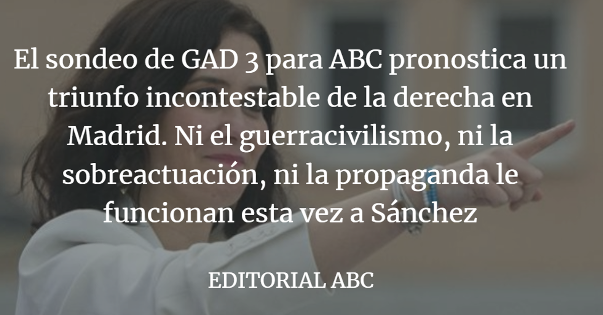 Editorial ABC: Madrid fulmina a la izquierda