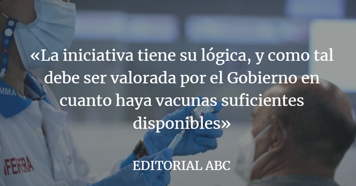 Editorial ABC: Libertad para que las empresas también vacunen