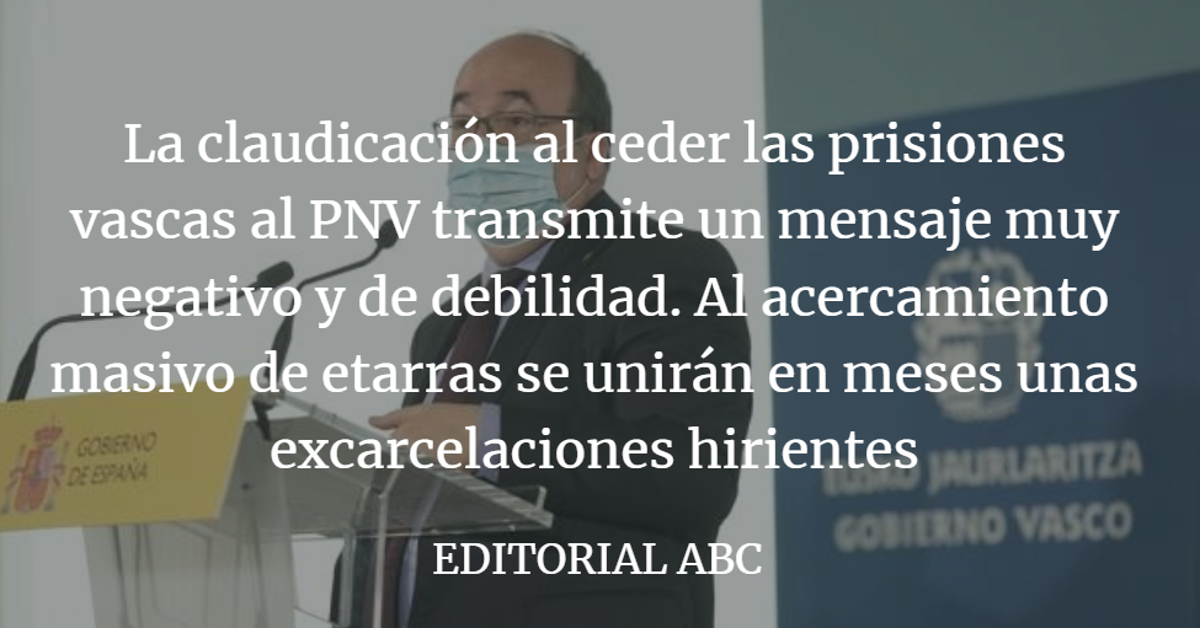 Editorial ABC: El precio de la extorsión